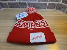 Usado, Boné gorro Smirnoff vodca vermelho branco inverno toque malha POM top patch logotipo comprar usado  Enviando para Brazil