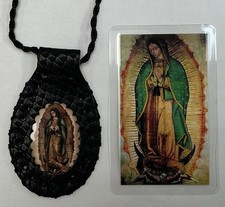Escapulário/escapulário de couro preto Virgen Guadalupe preto colarinho Cuero Guadalupe comprar usado Escapulário/escapulário de couro preto Virgen Guadalupe preto colarinho Cuero Guadalupe comprar usado  Enviando para Brazil