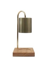 Lámpara calefactora de velas One Design Home con pantalla metálica de latón cepillado segunda mano  Embacar hacia Mexico