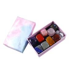 Conjunto de 10 peças de pedra polida cristal de cura chakra quartzo natural presente, usado comprar usado  Enviando para Brazil