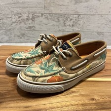 Sapatos femininos Sperry Top Sider barco 6 M tropical com cadarço marrom/castanho - Excelente estado usado comprar usado  Enviando para Brazil