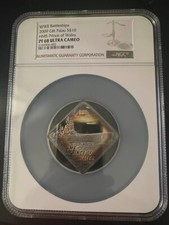 Navios de guerra da Segunda Guerra Mundial 2009 Gilt Palau S$10 HMS Prince of Wales PF 68 Ultra Cameo comprar usado  Enviando para Brazil