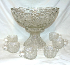 Vintage Cristal Imperial 8 Pçs Conjunto de Arcos Quebrados Design Perfeito Estado comprar usado  Enviando para Brazil
