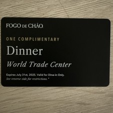 Fogo chao complimentary for sale  Astoria