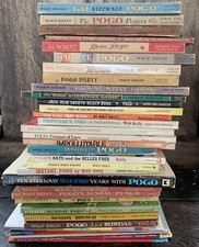 MASSIVE LOT OF 35 ANTIQUE VINTAGE POGO BOOKS WALT KELLY COMIC STRIP comprar usado  Enviando para Brazil