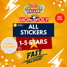 Adesivos Monopoly_go TODOS 1-5 ESTRELAS comprar usado  Enviando para Brazil