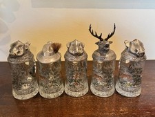 Bierkrüge glas jagdmotiv gebraucht kaufen  Hartenstein