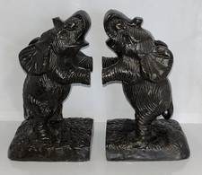 Metal elephant bookends for sale  Bakersfield