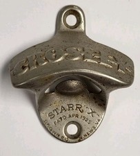 Antigo abridor de garrafa de cerveja/refrigerante CROSLEY Starr X montado na parede Patd. Abril de 1925 comprar usado  Enviando para Brazil