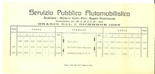 1933 orario pullmann usato  Milano