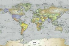 Map geography wall for sale  UK