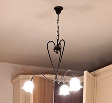 Lampadario bajour metallo usato  Italia