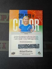 2025 Upper Deck Goodwin Splash of Color 3D Tier-2 com código bônus Chris Evert comprar usado  Enviando para Brazil