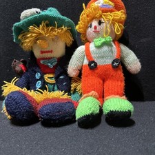Hand knitted scarecrows for sale  UK