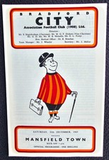 Bradford city mansfield for sale  FAREHAM