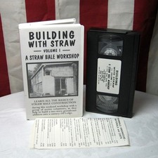 BUILDING WITH STRAW Bale Workshop instructional VHS greenhouse addition 1995 comprar usado  Enviando para Brazil