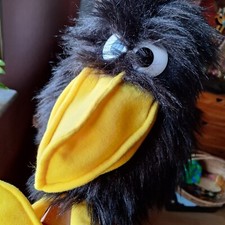 Handspielpuppe schwarzer rabe gebraucht kaufen  Biebertal