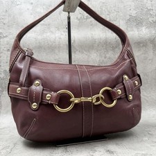 Bolsa de ombro COACH 11261 vintage Y2K Ergo Hobo couro latão bordô usada comprar usado  Enviando para Brazil