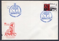SOWETO UPRISING 1981 ANGOLA FDC (LADO ESQUERDO INFERIOR RASGADO) comprar usado  Enviando para Brazil