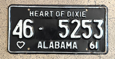 1961 alabama license for sale  New York