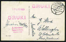 POLAND 1929 POZNAN TO NEW ZEALAND POSTCARD na sprzedaż  Wysyłka do Poland