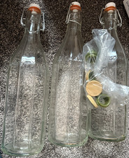 Glass bottles litre for sale  COALVILLE