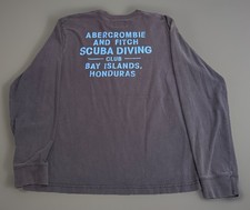Camiseta manga longa vintage anos 90 Abercrombie & Fitch clínica de mergulho Y2K Cyber M comprar usado  Enviando para Brazil