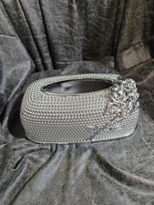 Silver acrylic tissue for sale  Lake Charles