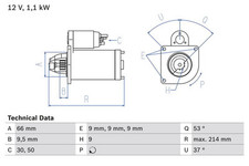 Starter anlasser bosch gebraucht kaufen  Bautzen-Umland II