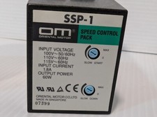 Oriental Motor SSP-1 Pacote de Controle de Velocidade do Motor + Devoluções comprar usado  Enviando para Brazil