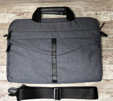 Bolsa de ombro para laptop cinza escuro para notebooks de até 15,6 pol./computador de viagem de negócios comprar usado  Enviando para Brazil