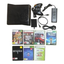 Pacote de console Microsoft Xbox 360 Slim 250 GB com controle e 7 jogos (6) comprar usado  Enviando para Brazil
