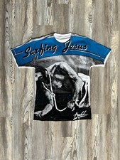 Camiseta Masculina Vintage “Surfing JESUS” AWOL Grande Branca Azul Preta, usado comprar usado  Enviando para Brazil