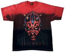 Camisa Darth Maul Sith Star Wars Episódio 1 Estampa Grande Vintage 1999 Tie Dye Changes comprar usado  Enviando para Brazil