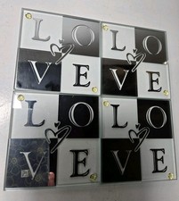 Love glass coasters for sale  Hudson