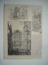 1889 engraving. expo d'occasion  Expédié en Belgium