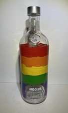 Garrafa de vidro vazia Absolut Vodka edição limitada orgulho arco-íris 1 litro LGBTQ+ comprar usado  Enviando para Brazil