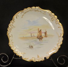 Placa JPL Pouyat Limoges pintada à mão A.J.C. Veleiros II com data de ouro 11/05/1898 comprar usado  Enviando para Brazil