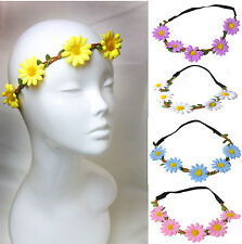Usado, Faixa de cabelo guirlanda margarida festival de batizado elástico flor cabelo floral comprar usado  Enviando para Brazil