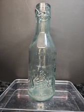  Garrafa de vidro de leite Absolutely Pure 12 pol. vintage. Rolha faltando.  comprar usado  Enviando para Brazil
