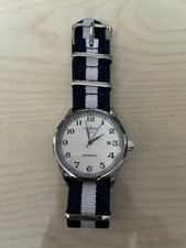 Relógio automático masculino Winner analógico mecânico (automático), mostrador branco, azul marinho X branco comprar usado  Enviando para Brazil