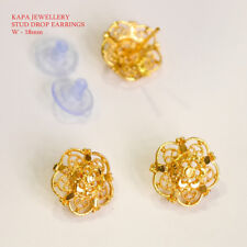 22ct indian gold earrings for sale  LONDON