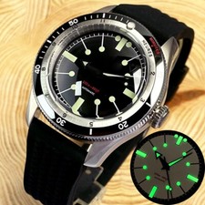 Relógio de mergulho masculino NH35A 40mm lume preto 200M safira impermeável 120 cliques comprar usado  Enviando para Brazil