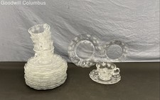 Piece clear dinnerware for sale  Columbus