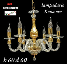 Lampadario cristallo luci usato  Andria