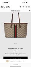 Gucci ophidia tote for sale  RUISLIP