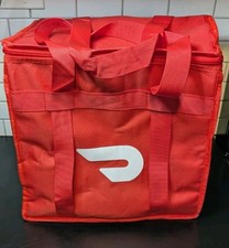 Sacola de entrega isolada DoorDash grande vermelha comida supermercado sacola térmica comprar usado  Enviando para Brazil
