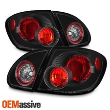 Usado, Compatível com 03-08 Toyota Corolla preto 4 peças lanternas de freio traseiras par de lâmpadas com porta-malas comprar usado  Enviando para Brazil