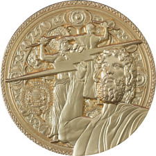 Moeda de prata 2024 Chad Zeus at Olympia dourada 2 oz com cunhagem de apenas 99 comprar usado  Enviando para Brazil