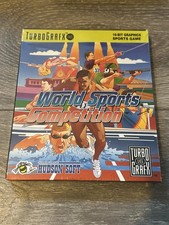 Vintage World Sports Competition TurboGrafx-16 Videogame Hudson Soft - Encolher comprar usado  Enviando para Brazil
